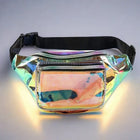 Riñonera Deportiva Holográfica Impermeable - Bolsa Pechera PVC Láser