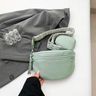 Riñonera Deportiva Mujer - Bolso Cintura Grande de Cuero Sintético, Diseño Simple y Elegante