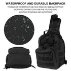 Riñonera Deportiva para Hombre Impermeable - Bolso Crossbody de Pecho Ajustable