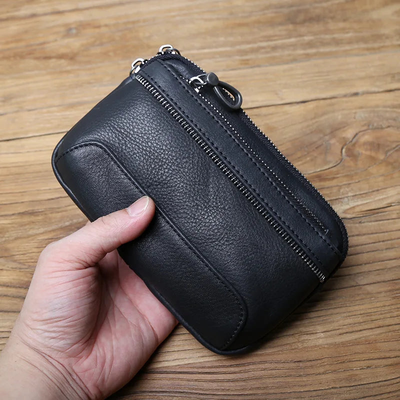 Riñonera de Cuero para Hombre - Bolso de Piel de Vestir Elegante