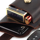 Riñonera Deportiva de Cuero Vintage para Hombre - Bolsa para Teléfono y Cartera