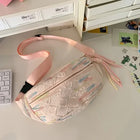Riñonera Deportiva 2024 para Mujer - Bolsa Pechera de Nailon con Cremallera, Suave y Versátil