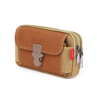 Riñonera Deportiva Hombre - Bolsa de Lona Impermeable con Cremallera para Viajes