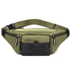 Riñonera Deportiva Hombre - Bolsa Táctica de Lona para Viaje, Senderismo y Camping