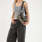 Riñonera Deportiva con Estampado Leopardo para Mujer - Bolsa de Cintura Poliéster