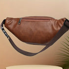 Riñonera de Cuero para Hombre 2025 - Bolso Bandolera Multifuncional Elegante y Deportivo