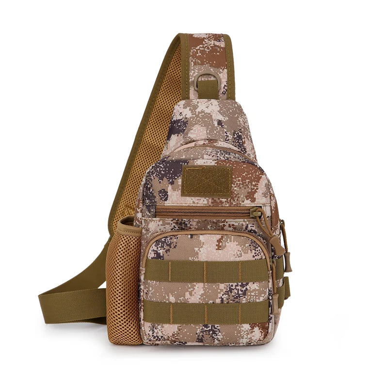 Riñonera Táctica de Nylon para Hombre - Mochila Pecho Sling para Senderismo y Caza