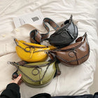 Riñonera Deportiva de Cuero Vintage para Mujer - Bandolera y Cadera