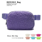 Riñonera de Invierno para Mujer: Bolso de Cintura Blanco Marfil con Correa Ajustable