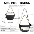 Riñonera Deportiva de Cuero Genuino para Mujer - Bolso Bandolera Elegante