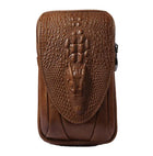 Riñonera Deportiva de Cuero Genuino Vintage para Hombre y Mujer