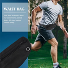 Riñonera Deportiva Hombre Negra - Bolso de Cintura 4 Bolsillos, Impermeable y Antirrobo