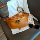 Riñonera de Cuero para Mujer - Bolso de Piel de Vestir Elegante