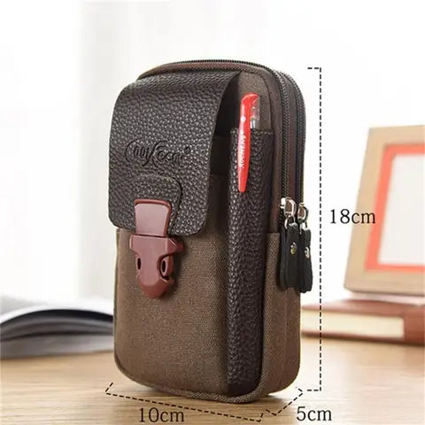 Riñonera Deportiva Hombre - Bolso Cintura Cremallera Pequeña