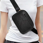 Riñonera Deportiva de Cuero Sintético - Ligera, Impermeable y Ajustable para Hombre y Mujer