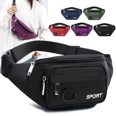Riñonera Deportiva Impermeable de Gran Capacidad para Teléfono y Cartera
