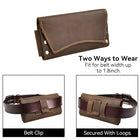 Riñonera de Cuero para Hombre - Bolso de Piel de Vestir Premium