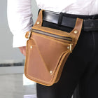 Riñonera de Cuero Auténtico - Bolso Cinturón Multifuncional Casual