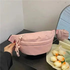Riñonera Deportiva Impermeable de Gran Capacidad - Bolsa de Cintura en Forma de Luna