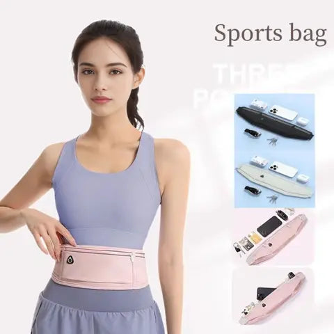 Riñonera Deportiva Negra para Correr - ISKYBOB