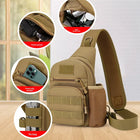 Riñonera Táctica de Nylon para Hombre - Mochila Pecho Sling para Senderismo y Caza