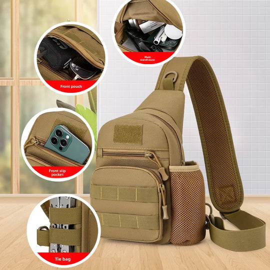 Riñonera Táctica Militar para Hombre - Nylon Resistente y Duradero