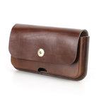 Riñonera de Cuero Italiano para Hombre con Doble Bolsillo para Teléfono - Compatible con iPhone 16 Pro Max