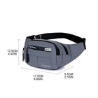 Riñonera Deportiva Impermeable Grande para Hombre y Mujer - Bolsa de Cintura Multifuncional