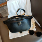 Riñonera de Cuero para Mujer - Bolso de Piel de Vestir Elegante