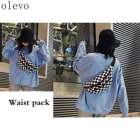 Riñonera Mujer de Lona - Bolso Bandolera Casual y Cómodo
