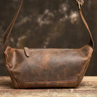 Riñonera Deportiva de Cuero para Hombre - Bandolera Retro Multifuncional