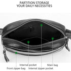 Riñonera Deportiva de Cuero Genuino Multifuncional para Hombre y Mujer