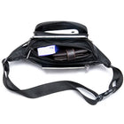 Riñonera Deportiva de Cuero Unisex - Bolso Pecho Grande para Viaje y Deporte