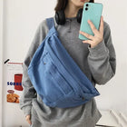 Riñonera Deportiva Unisex de Lona - Bolsa de Cadera para Teléfono y Accesorios