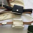 Riñonera Deportiva Elegante para Mujer - Bolso Cintura Imitación Piel con Bolsillo Tarjetero