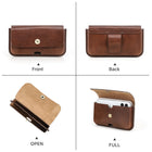 Riñonera de Cuero Genuino para Hombre - Bolso de Piel de Vestir Elegante