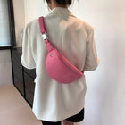 Riñonera Deportiva Mujer - Bolso Cintura Cuero Suave, Diseñador, Cruzado