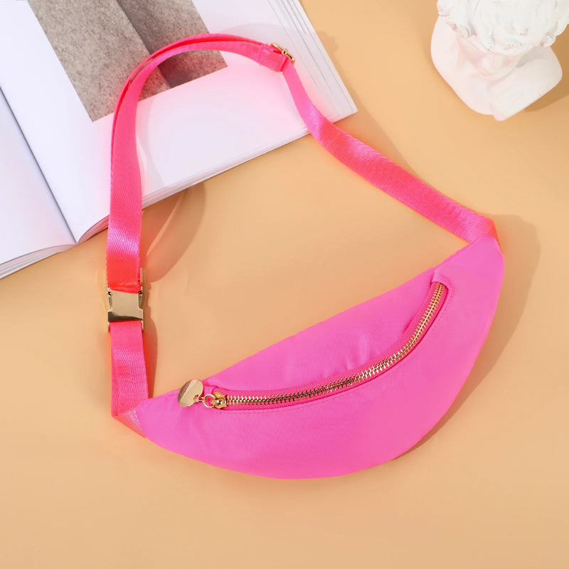 Riñonera Deportiva Unisex de Nylon - Bolso Bandolera Casual para Hombre y Mujer