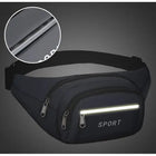 Riñonera Deportiva de Nylon para Hombre - Bolsa de Cintura para Viajes y Running