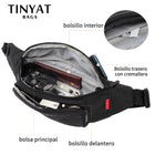 Riñonera Deportiva de Tela Unisex - Bolsa de Cintura para Hombre y Mujer