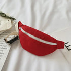 Riñonera Deportiva Rojo Unisex - Bolso Bandolera Casual Cómodo y Moderno