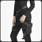 Riñonera Deportiva Mujer - Bolsa Bandolera de Cuero Estilo Steampunk y Gótico