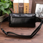 Riñonera Deportiva de Cuero Genuino para Hombre - Bolso Bandolera Ajustable