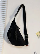 Riñonera Deportiva de Pana para Mujer - Bolsa de Cintura, Bandolera y Pechera