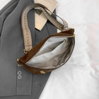 Riñonera de Cuero para Mujer - Bolso de Piel de Vestir Elegante