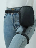 Riñonera de Cuero para Moto - Bolso Multifuncional de Pierna y Cintura para Hombre y Mujer