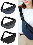 Riñonera Deportiva Grande: Bolsa de Cintura para Festivales, Entrenamiento y Viaje