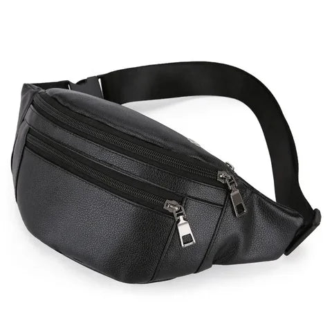 Riñonera Deportiva Impermeable Multifuncional para Hombre - Ideal para Viajes, Negocios y Deporte