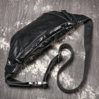 Riñonera de Cuero Genuino para Hombre - Bolso Bandolera Cruzado Grande con Múltiples Compartimentos