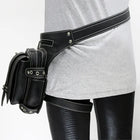 Riñonera Mujer Motor Leg Pack - Estilo Steampunk con Cartera de Cuero